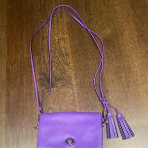 Purple coach cross body